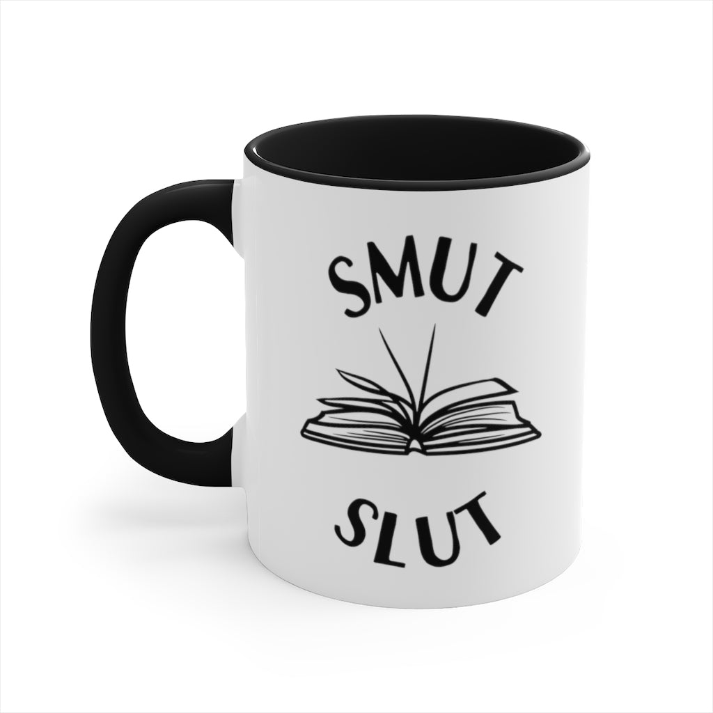 Smut Slut Accent Handle Mug Book Mug