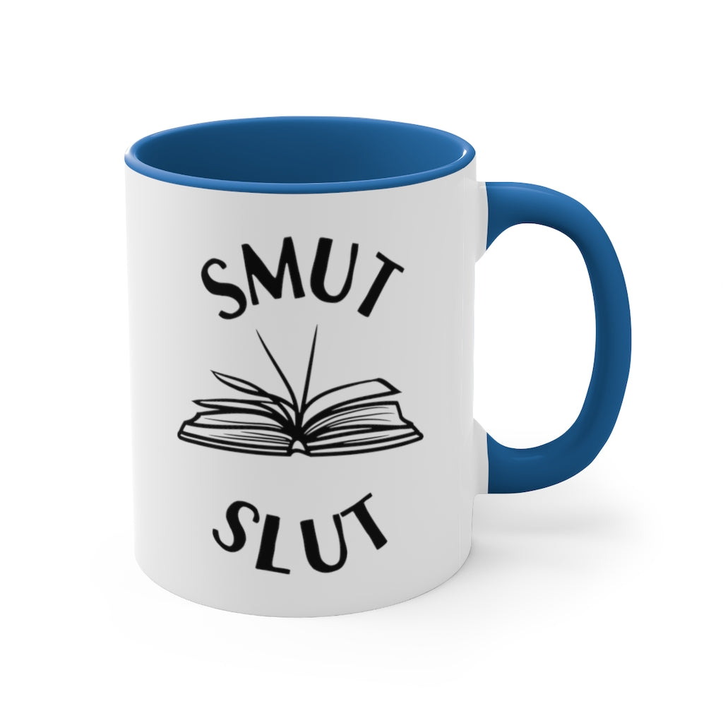 Smut Slut Accent Handle Mug Book Mug