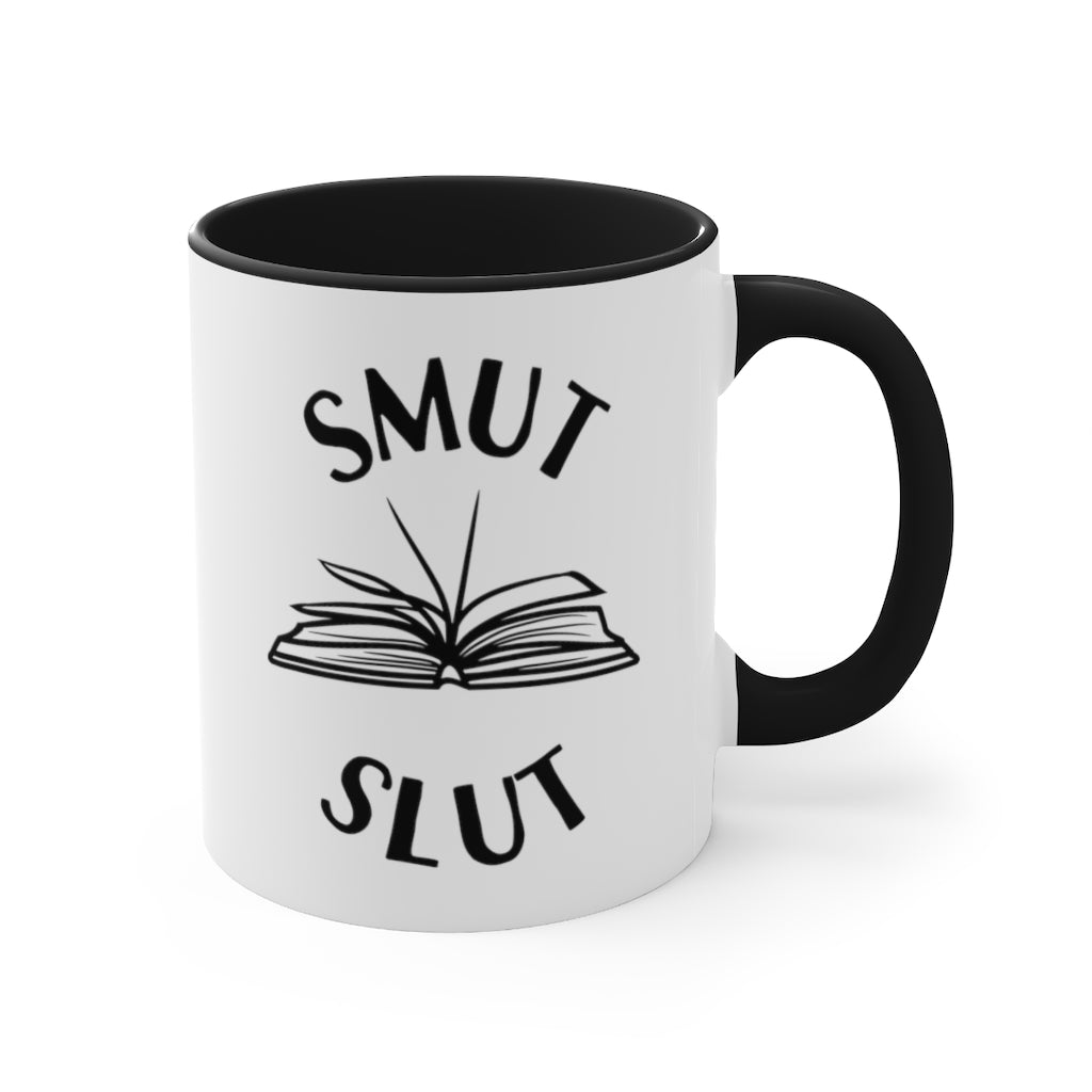 Smut Slut Accent Handle Mug Book Mug