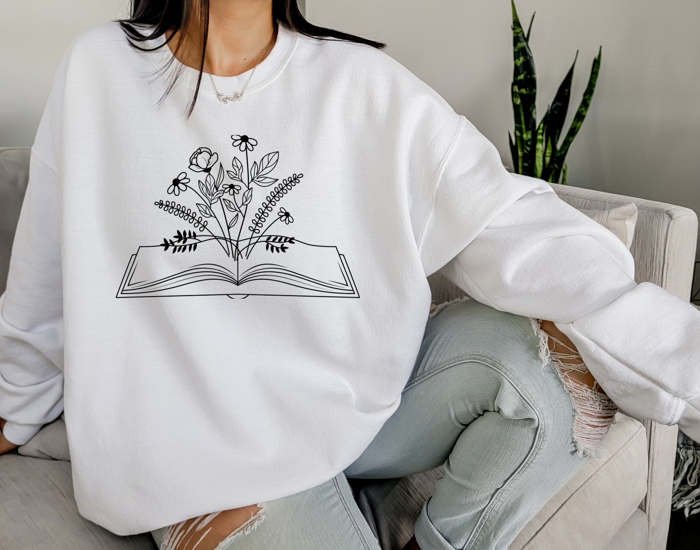 Wildflower Open Book Sweatshirt
