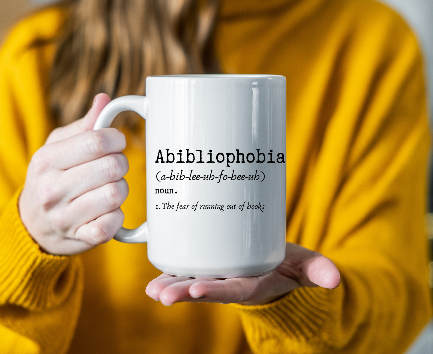 Abibliophobia Book Mug