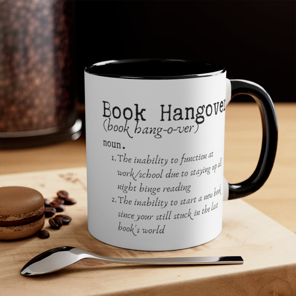 Book Hangover Accent Handle Book Mug