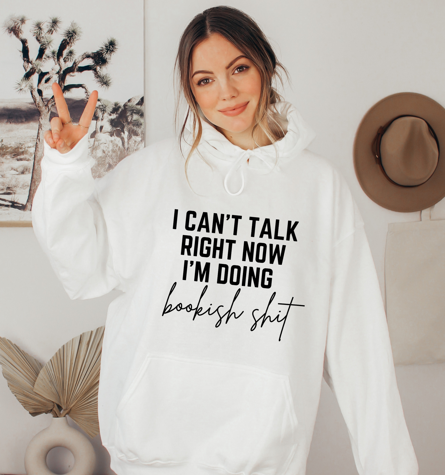 I Can't Talk Right Now I'm Doing Bookish Shit Book Hoodie