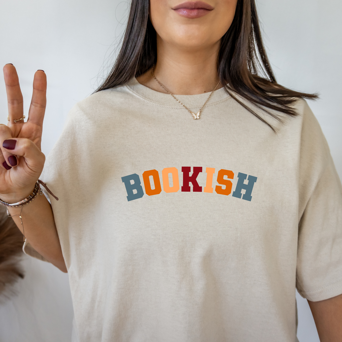 Bookish Shirt Colorful Varsity Letter Book Shirt