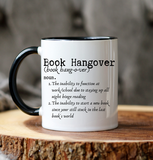 Book Hangover Accent Handle Book Mug