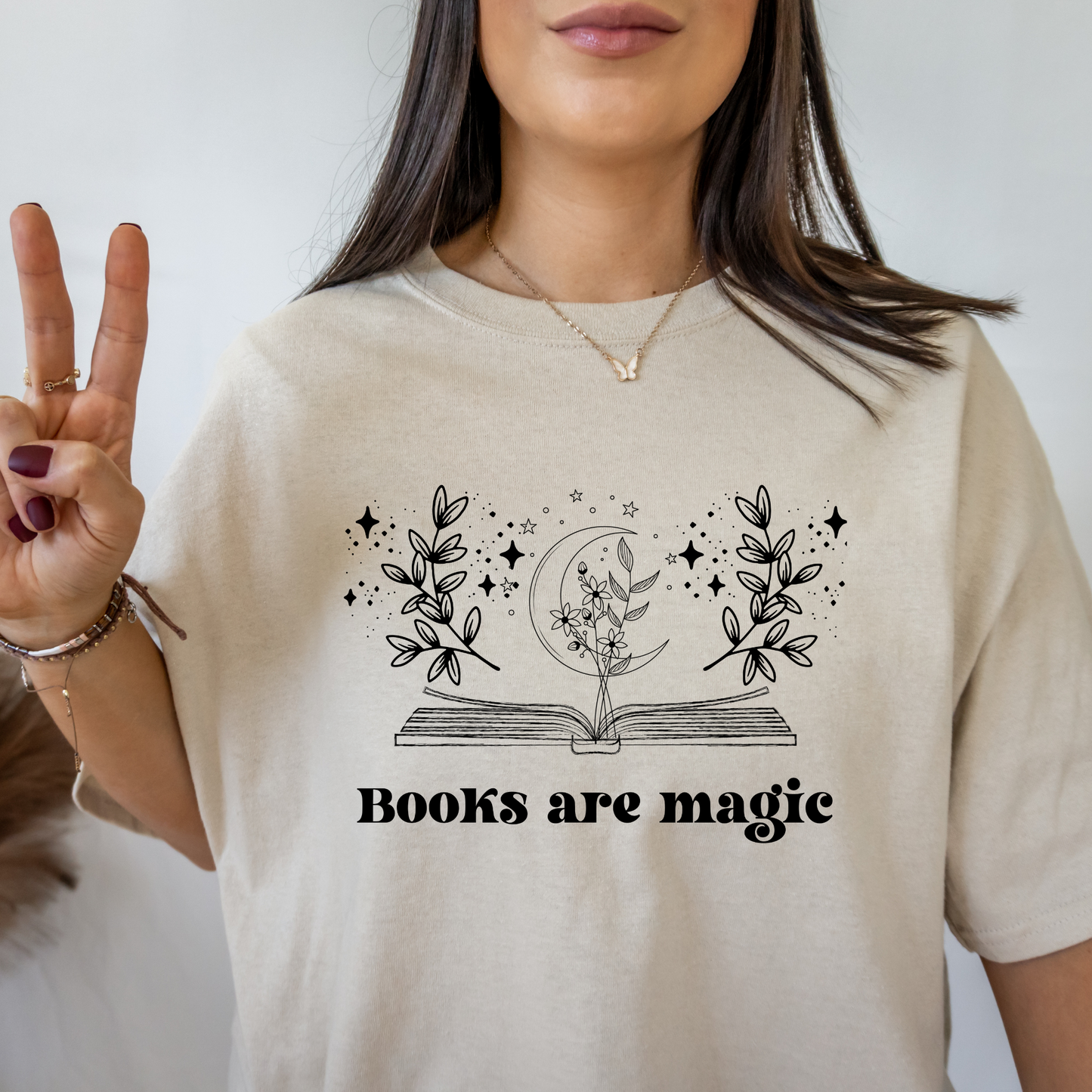 Books Are Magic Dark Academia Book Shirt