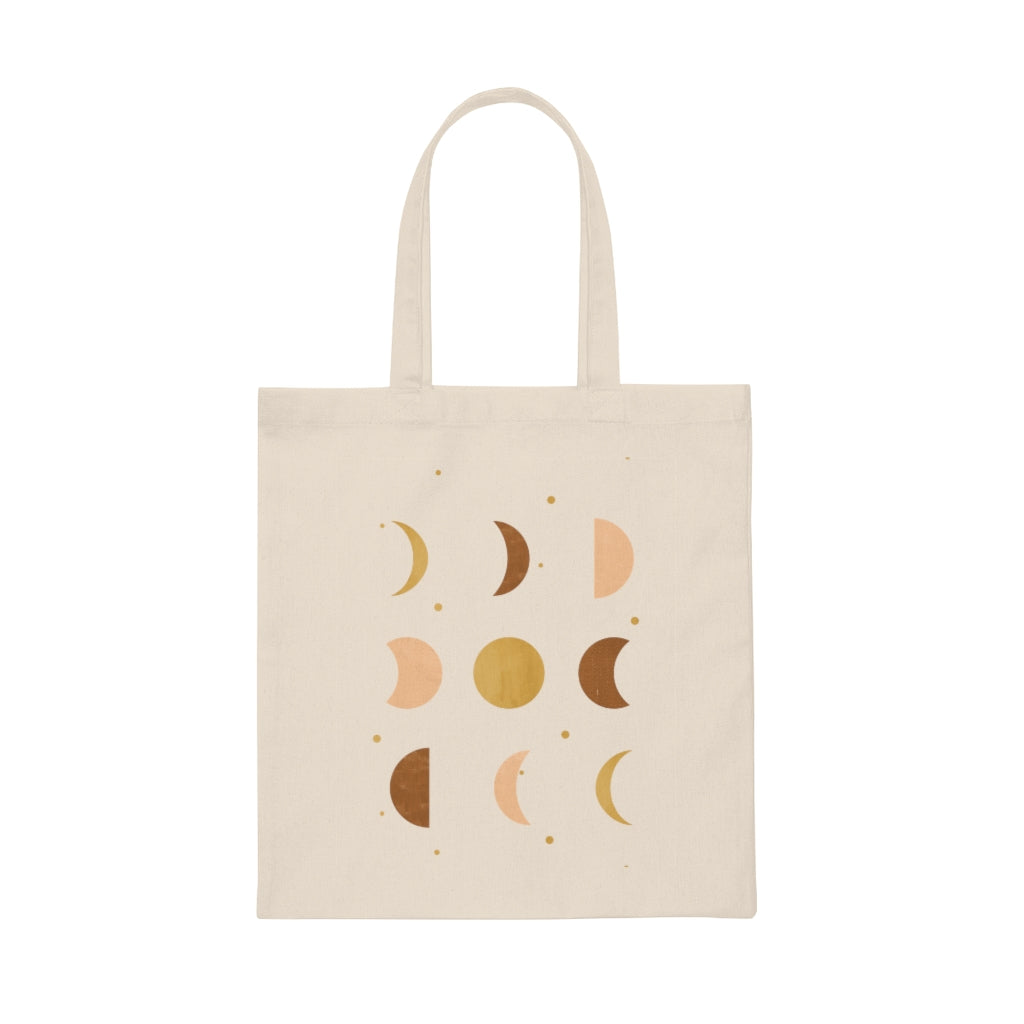 Moon Phases Canvas Tote Bag