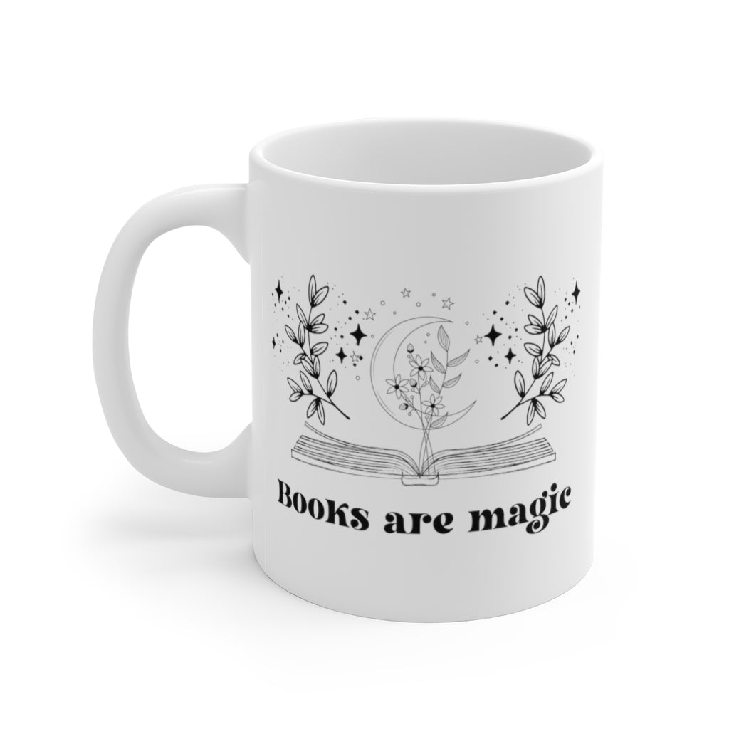 Books Are Magic Witchy Bookish Mug